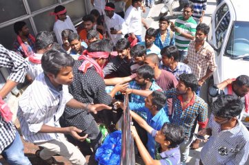 Katamarayudu Movie Release Hungama at RTC X Roads